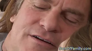 Teen loves stepdads bushwa pounding the brush asshole